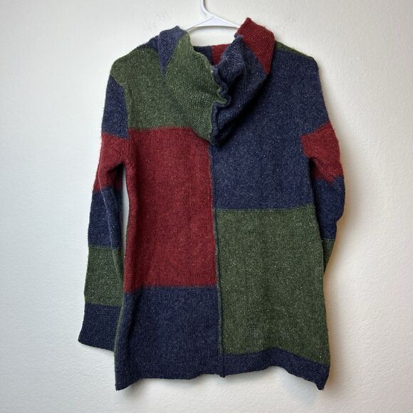 Kerry Traditions Woollen Mills Killarney Ireland Sweater S Colorblock Wool Silk - Picture 8 of 13